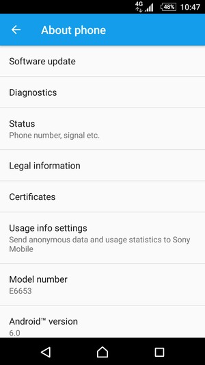 Select Software update