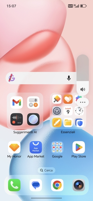 Seleziona il tasto Menu