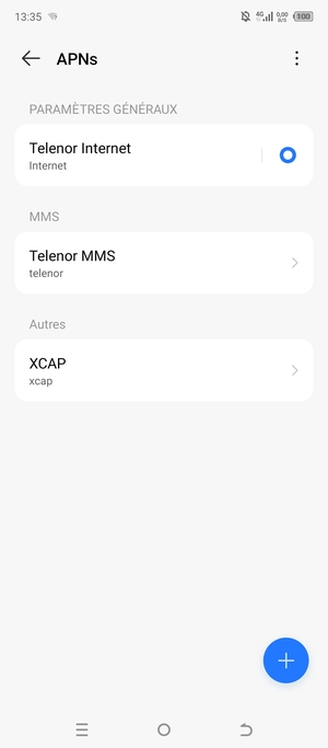 Sélectionnez le bouton du Menu