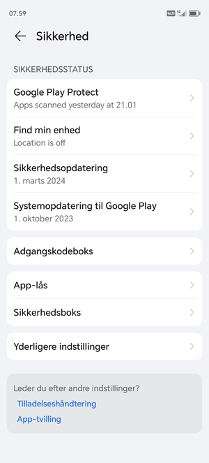 Vælg Yderligere indstillinger