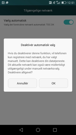 Vælg OK / Fortsæt
