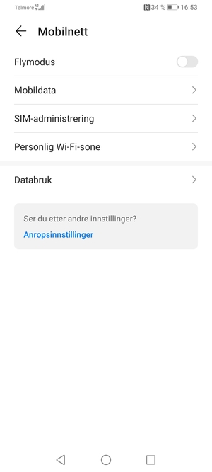 Velg Mobildata