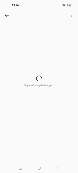 Afvent at søgningen er afsluttet
