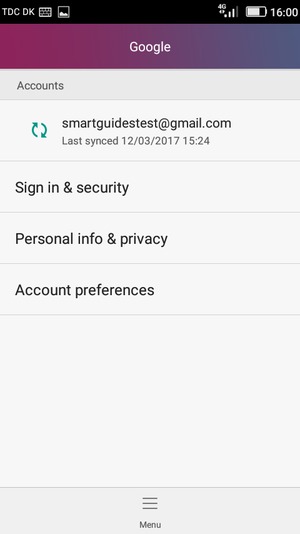 Select your account