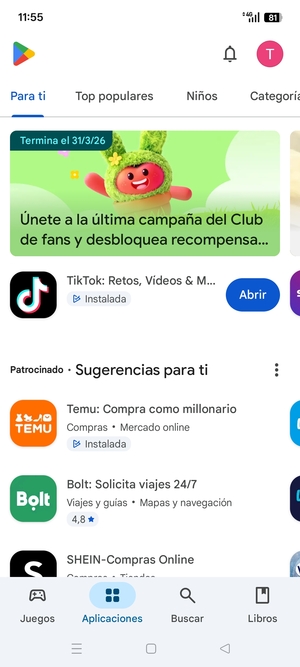 Seleccione Buscar