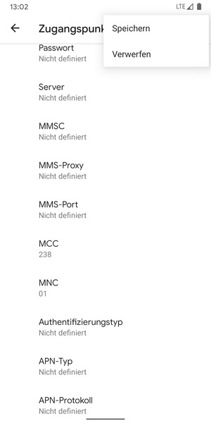 Wählen Sie Speichern