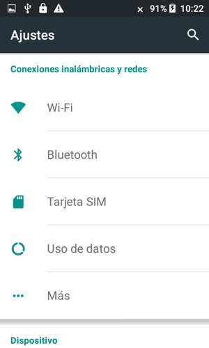 Seleccione Wi-Fi