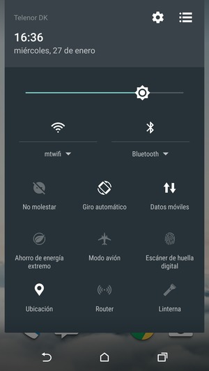 Ajuste el brillo al nivel requerido