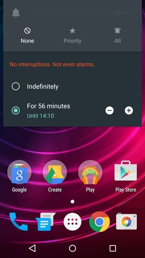 Select None to change to silent mode