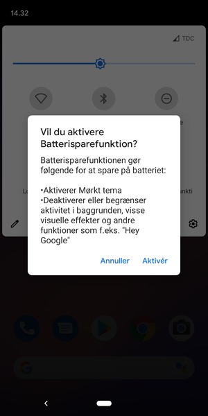Vælg Aktivér