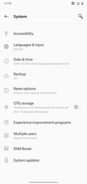 Select System updates