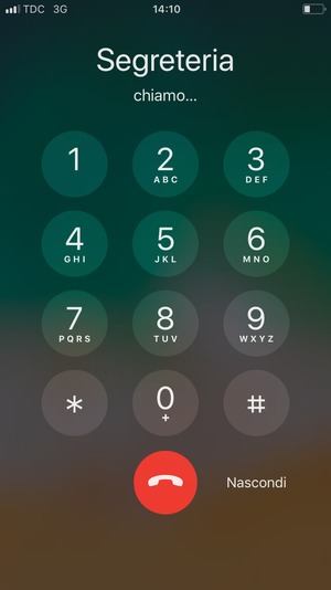 Sto chiamando la segreteria telefonica