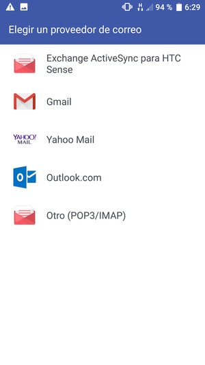 Seleccione Gmail