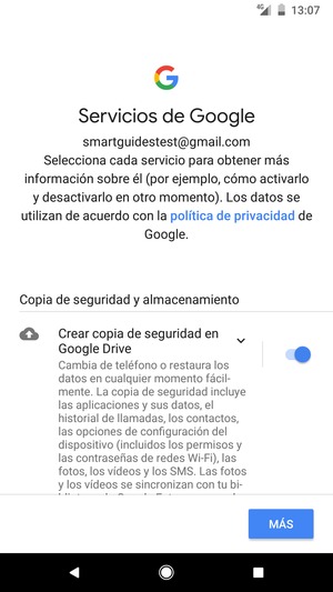 Seleccione MÁS