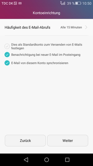 Wählen Sie Weiter