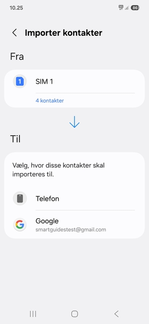 Vælg Google