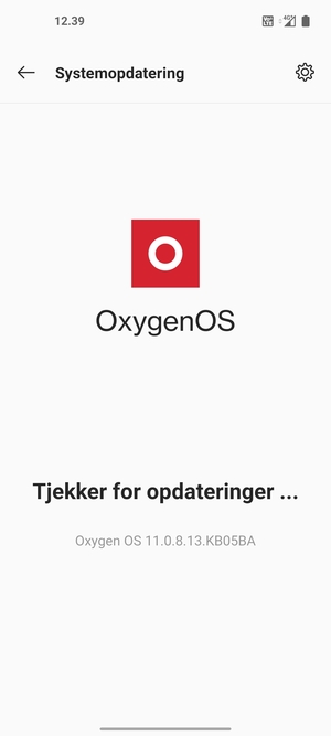Afvent at søgningen er afsluttet