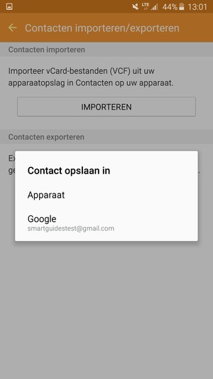 Selecteer uw Google-account