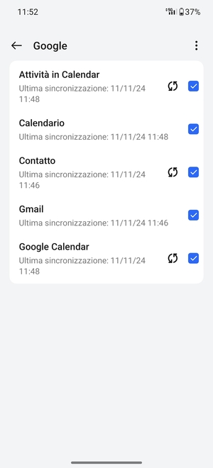 Assicurati che Contatto sia selezionato