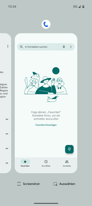 Apps nach oben streifen, um sie zu schliessen