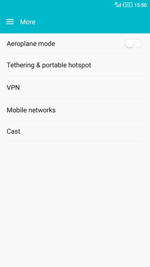 Select Tethering & portable hotspot