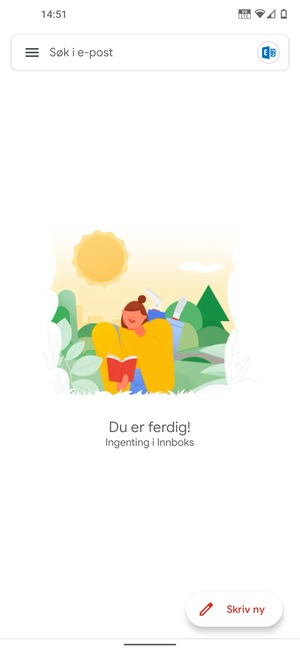Kontoen er klar til bruk