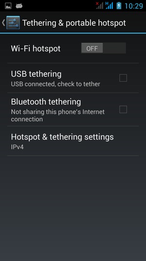 Select Wi-Fi hotspot