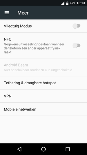 Selecteer Mobiele netwerken