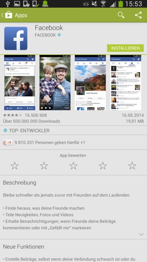 Wählen Sie INSTALLIEREN