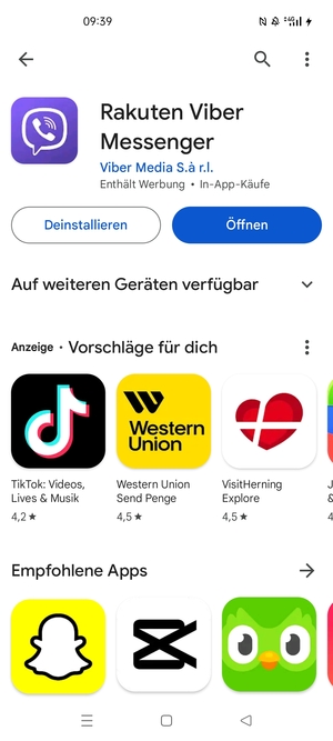 Wählen Sie Öffnen