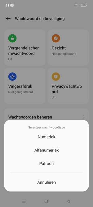 Selecteer Patroon