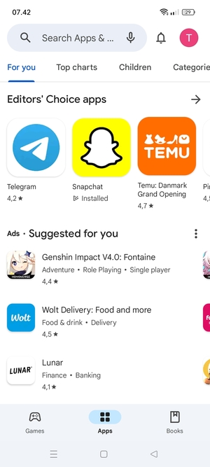 Select the Search bar