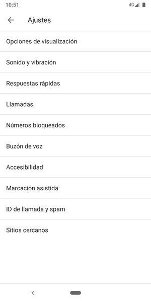 Seleccione Buzón de voz