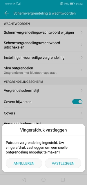 Selecteer ANNULEREN