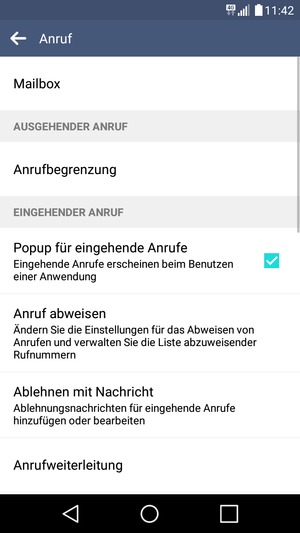 Wählen Sie Mailbox