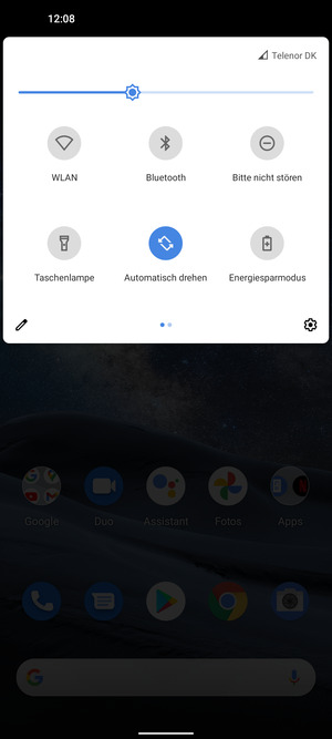 Wählen Sie die Einstellungen-Taste