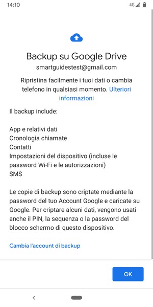 Seleziona OK