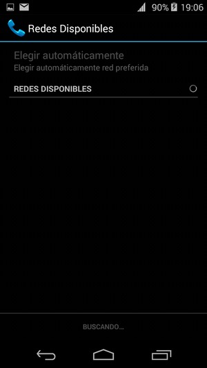 Espere a que la búsqueda termine