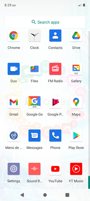 Scroll to and select Settings