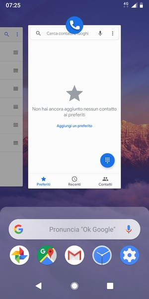 Scorri verso l'alto le app per chiuderle