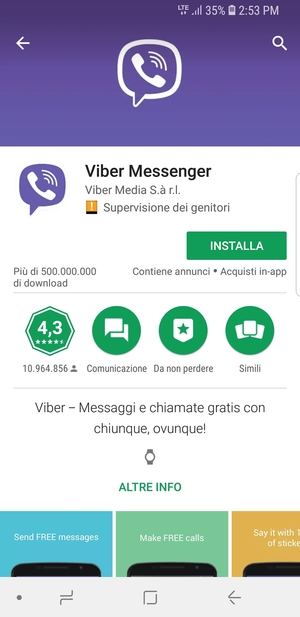 Seleziona INSTALLA