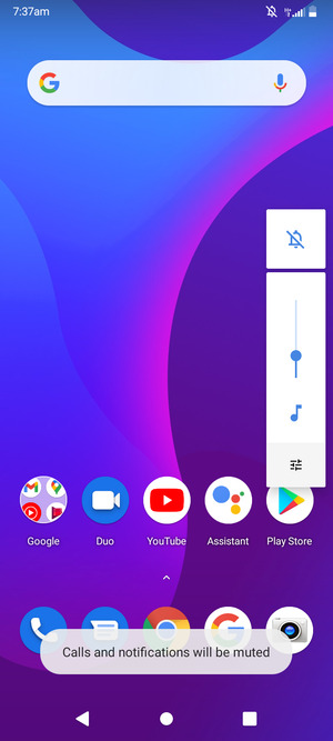 Select Mute to change to sound mode again