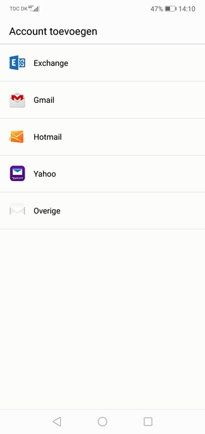Selecteer Gmail