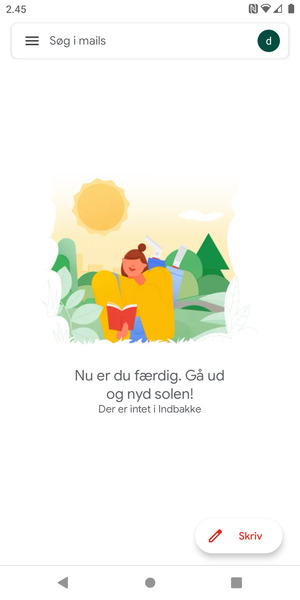 Din konto er klar til brug