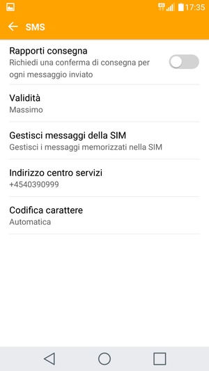 Seleziona Indirizzo centro servizi