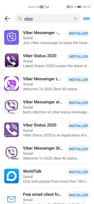Velg app