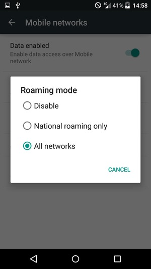 Select your preferred option