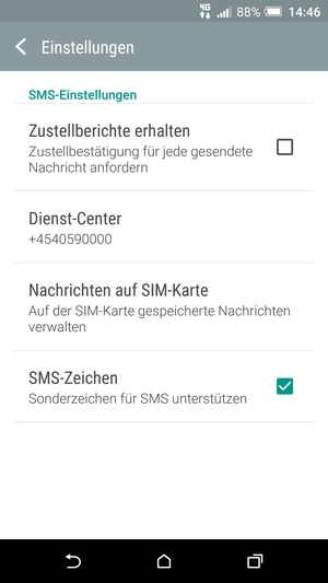 Wählen Sie Dienst-Center