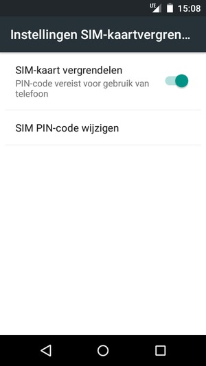 Selecteer SIM PIN-code wijzigen