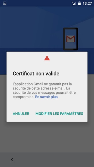 Sélectionnez MODIFIER LES PARAMÈTRES